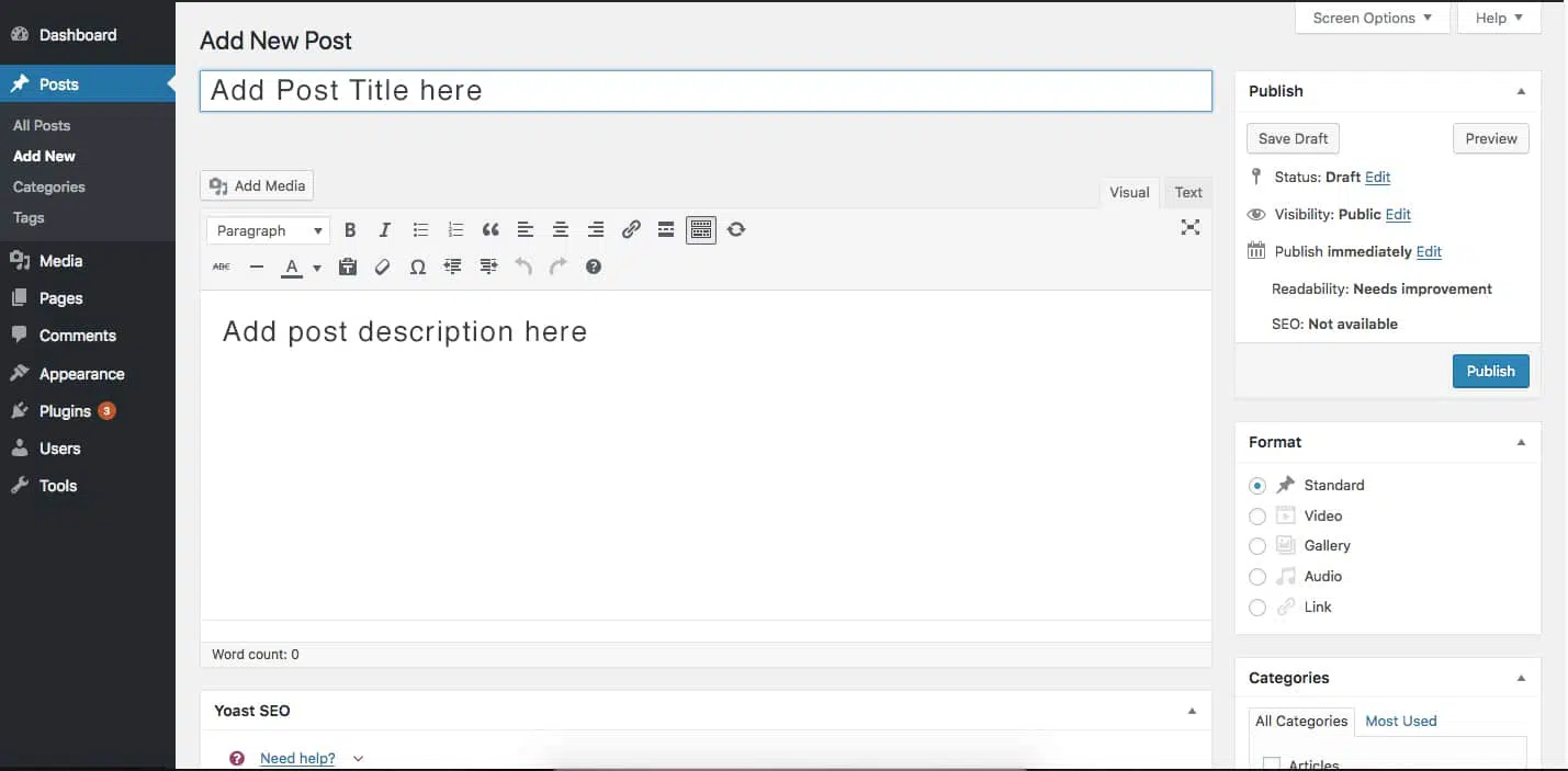 How to create a WordPress Blog Post? 6 publish-post